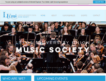 Tablet Screenshot of luums.org